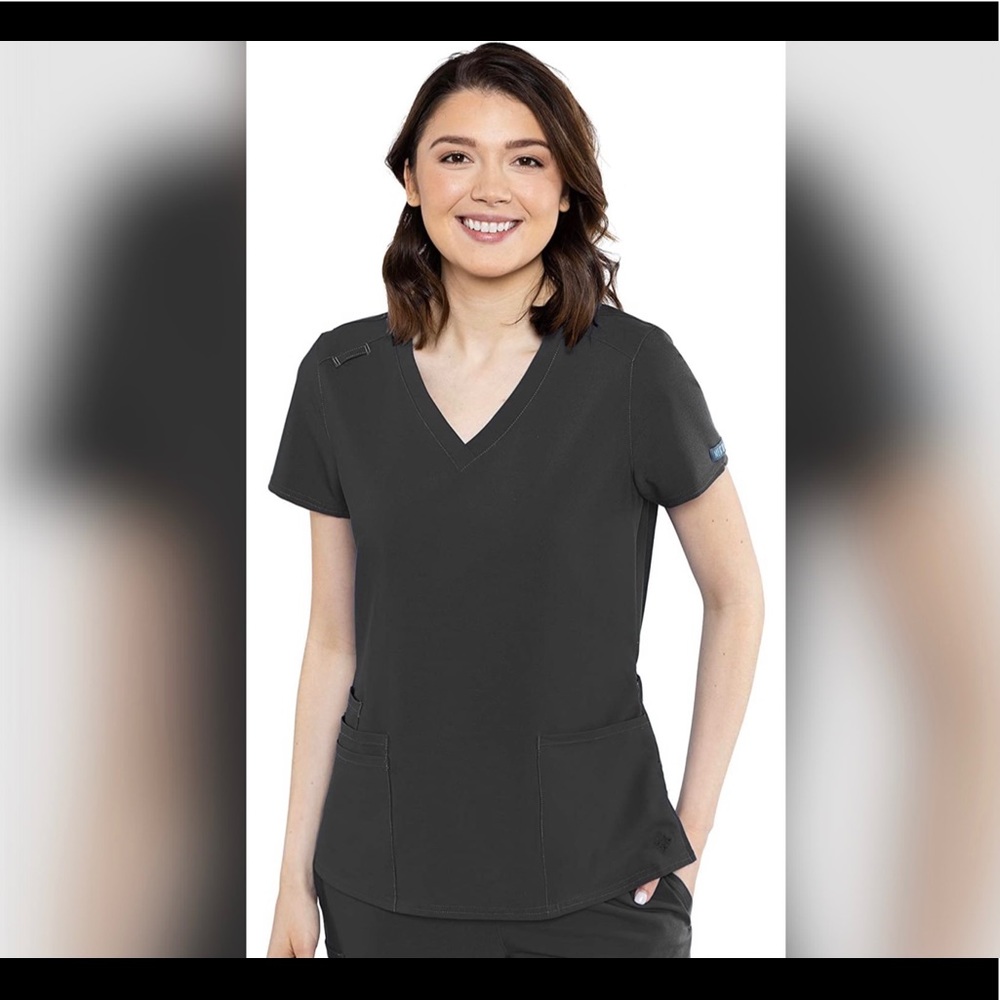 Med Couture Scrubs Top Stretchy Material